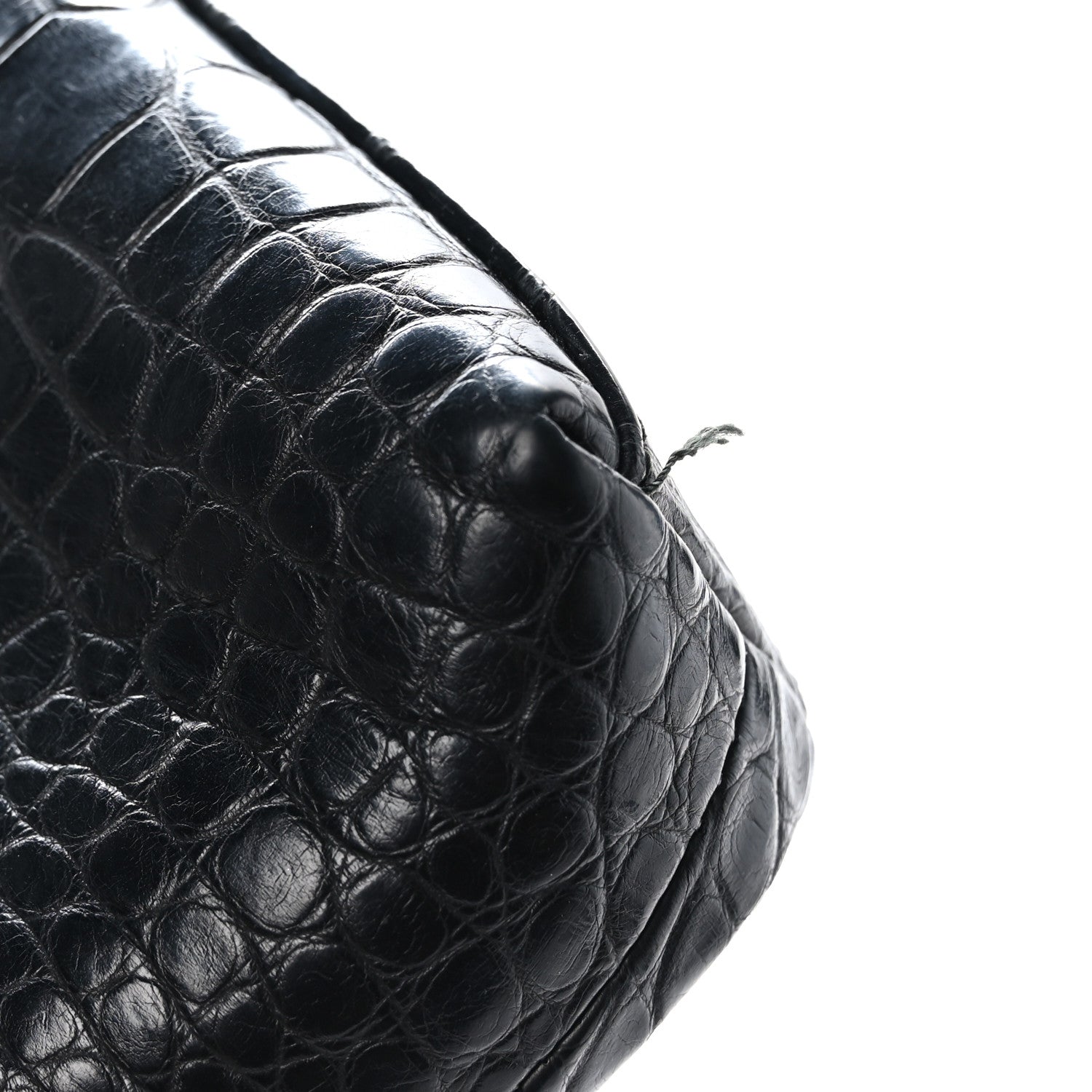 Loro Piana Crocodile L19 Extra Pocket Pouch Black 1544023