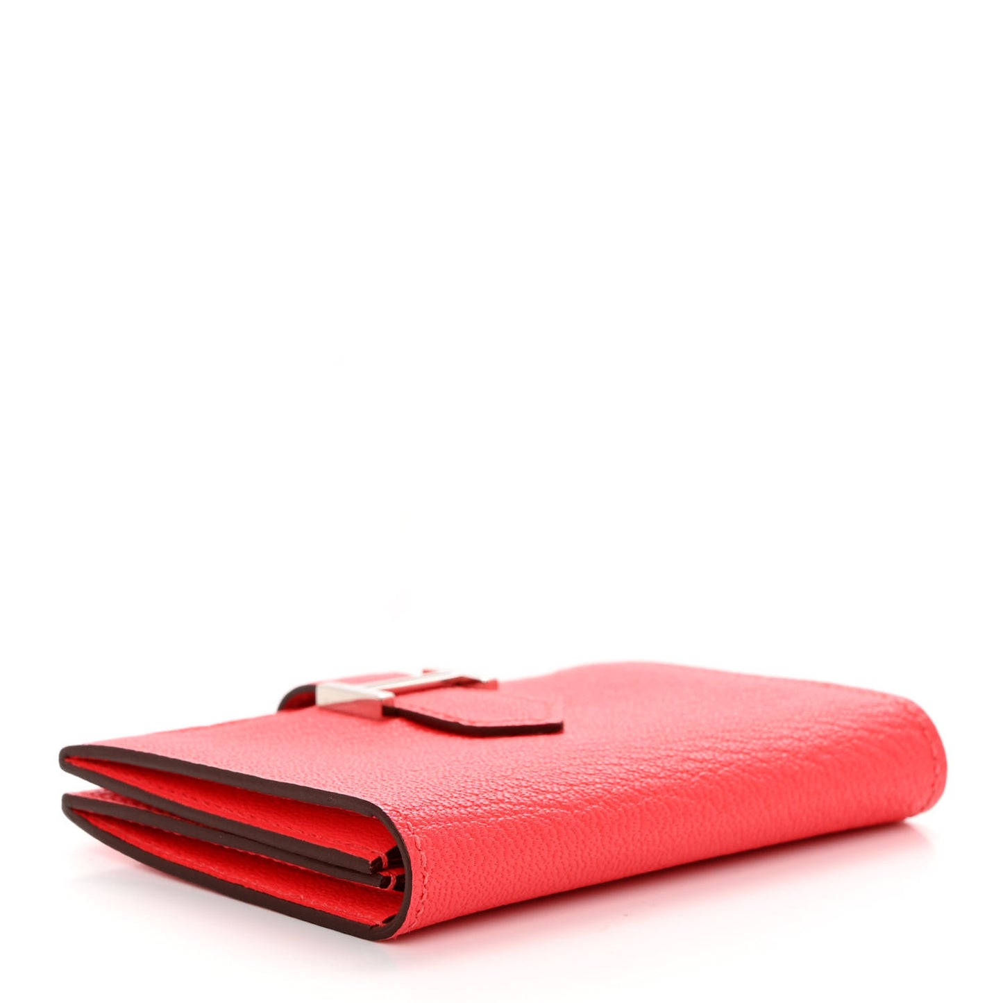 Chevre Mysore Bearn Card Holder Wallet Rose Texas