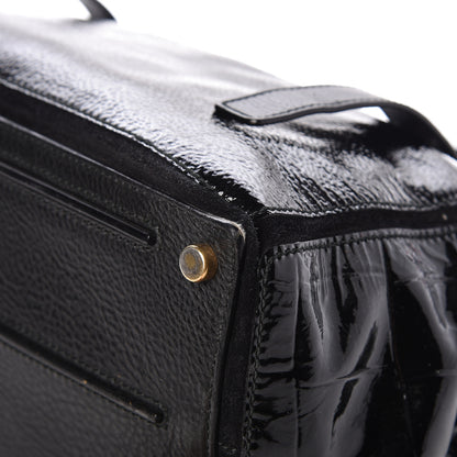 Saint Laurent Pony Hair Patent Medium Muse Two Black 10 of 15