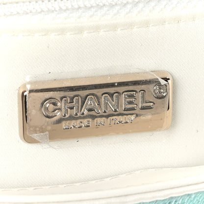 Chanel Sequin Logo Single Flap White Multicolor 7 of 10