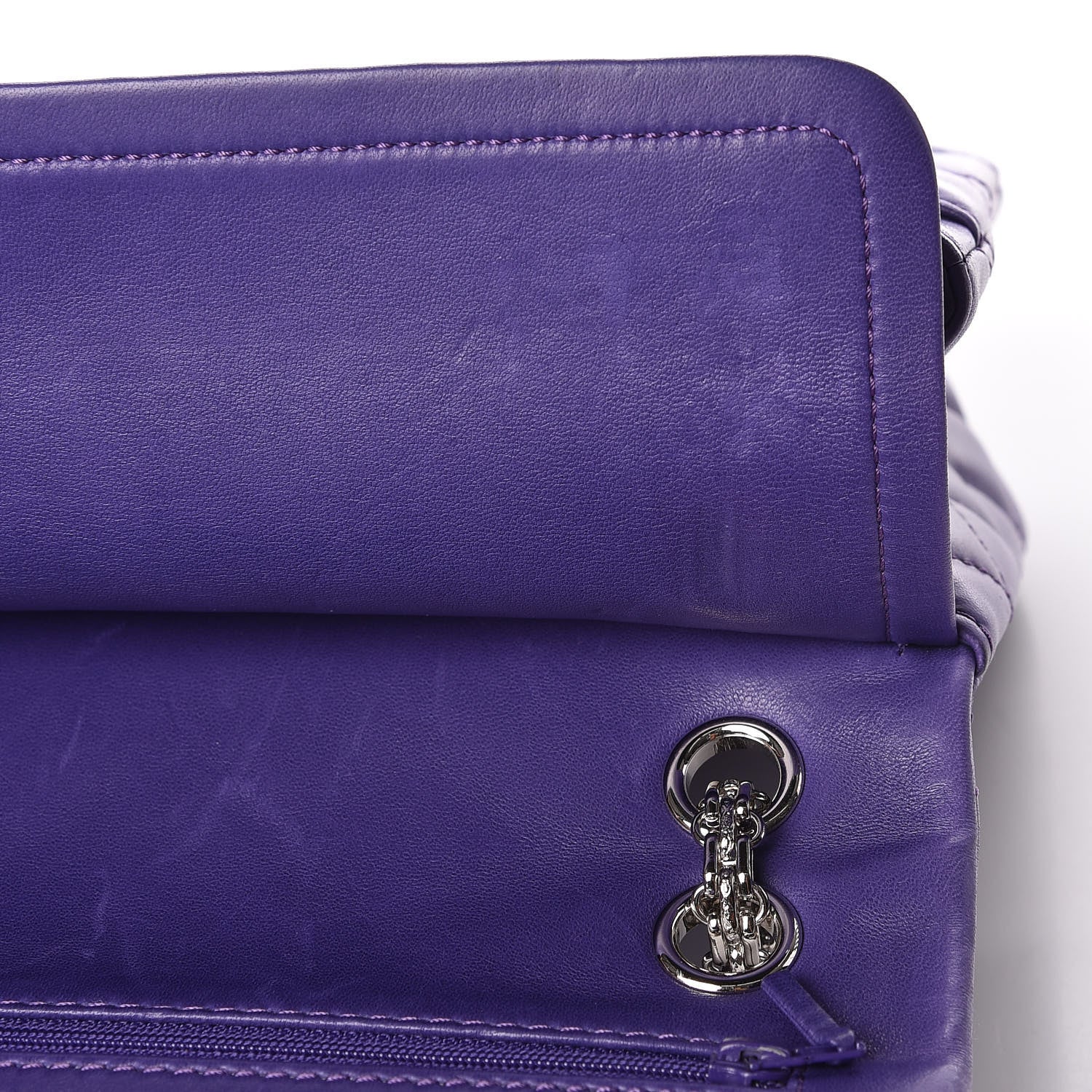 Chanel Lambskin Quilted 2.55 Reissue 226 Flap Purple 11 of 13