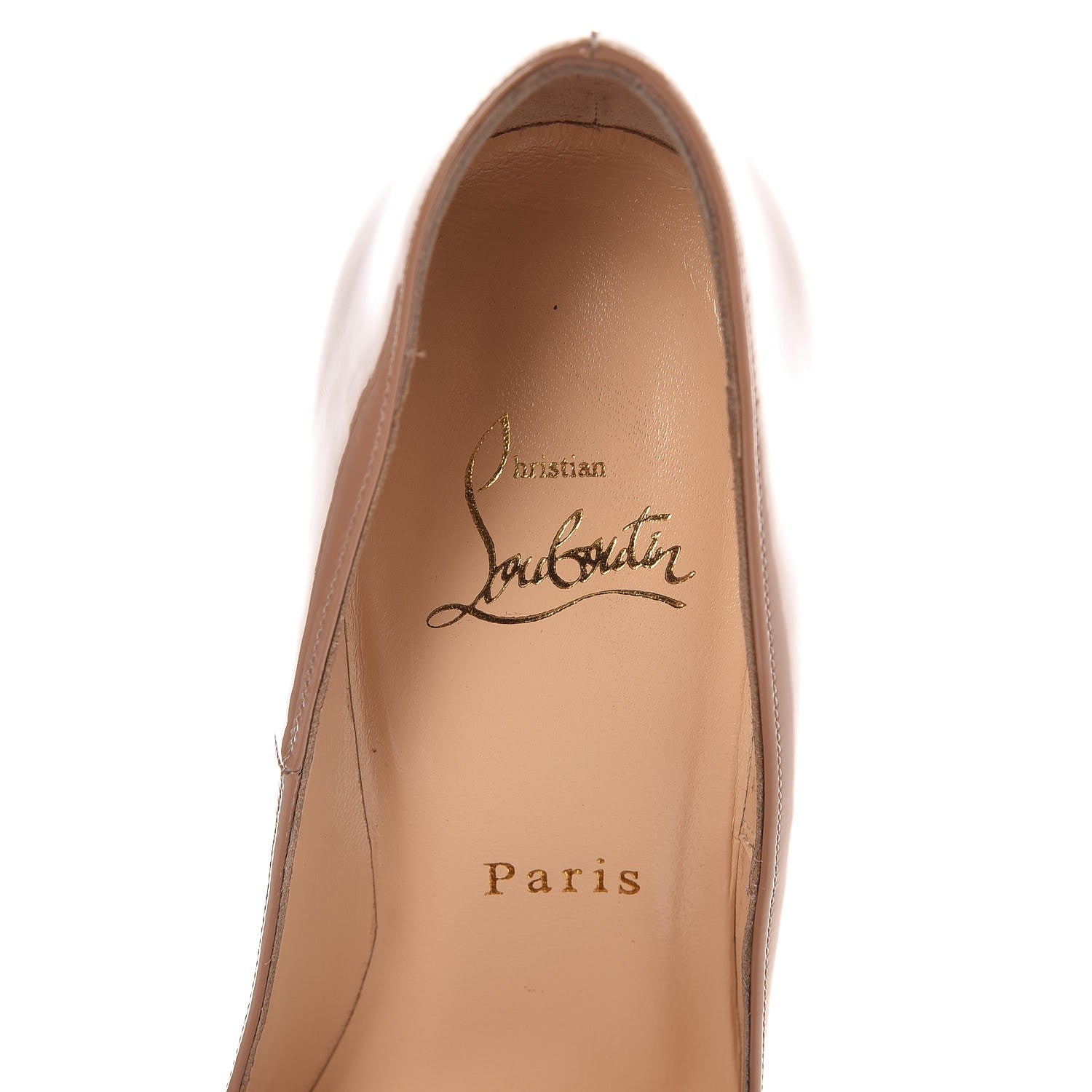 Christian Louboutin Patent So Kate 120 Pumps 37.5 Nude 6 of 11
