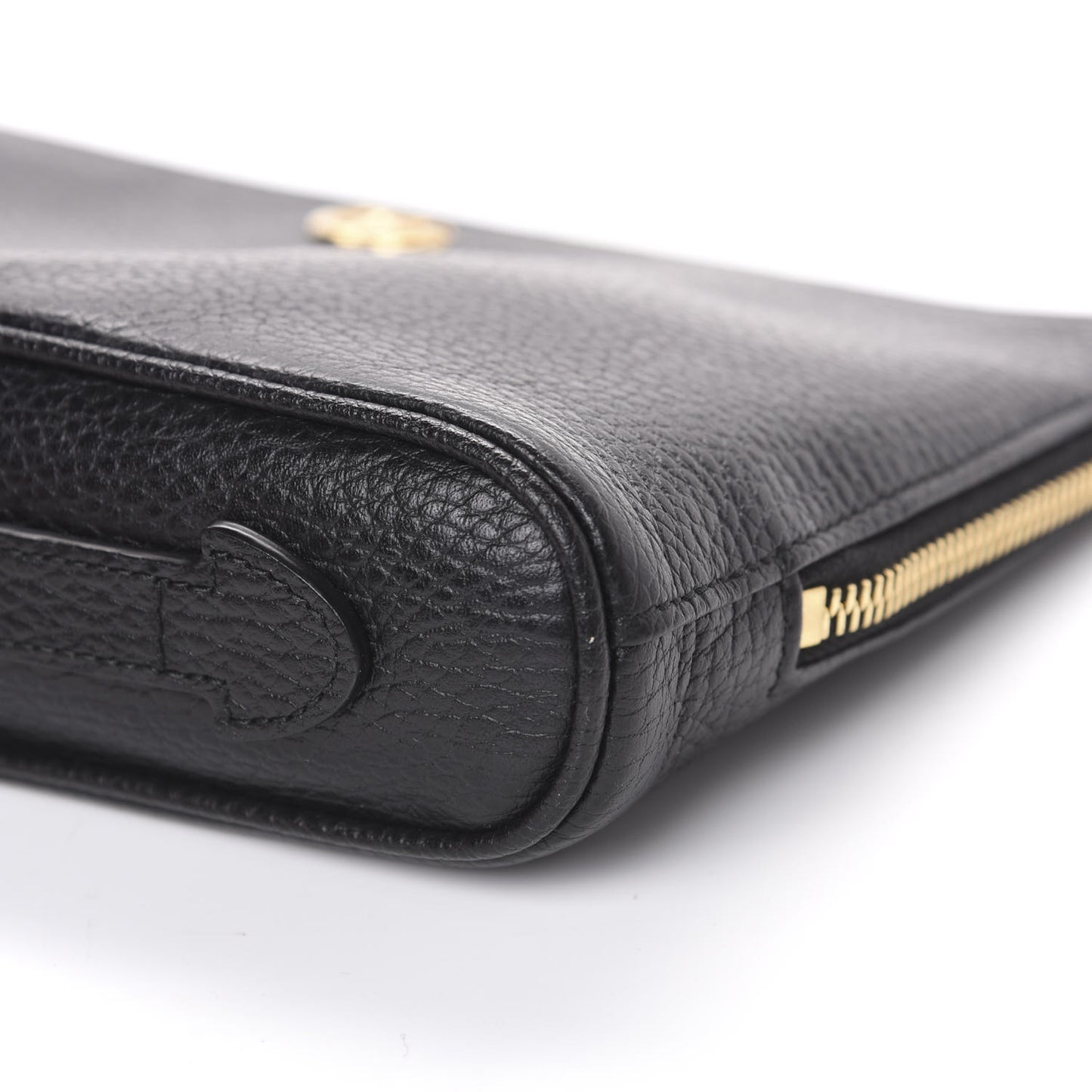 Calfskin GG Marmont Zip Pouch Black