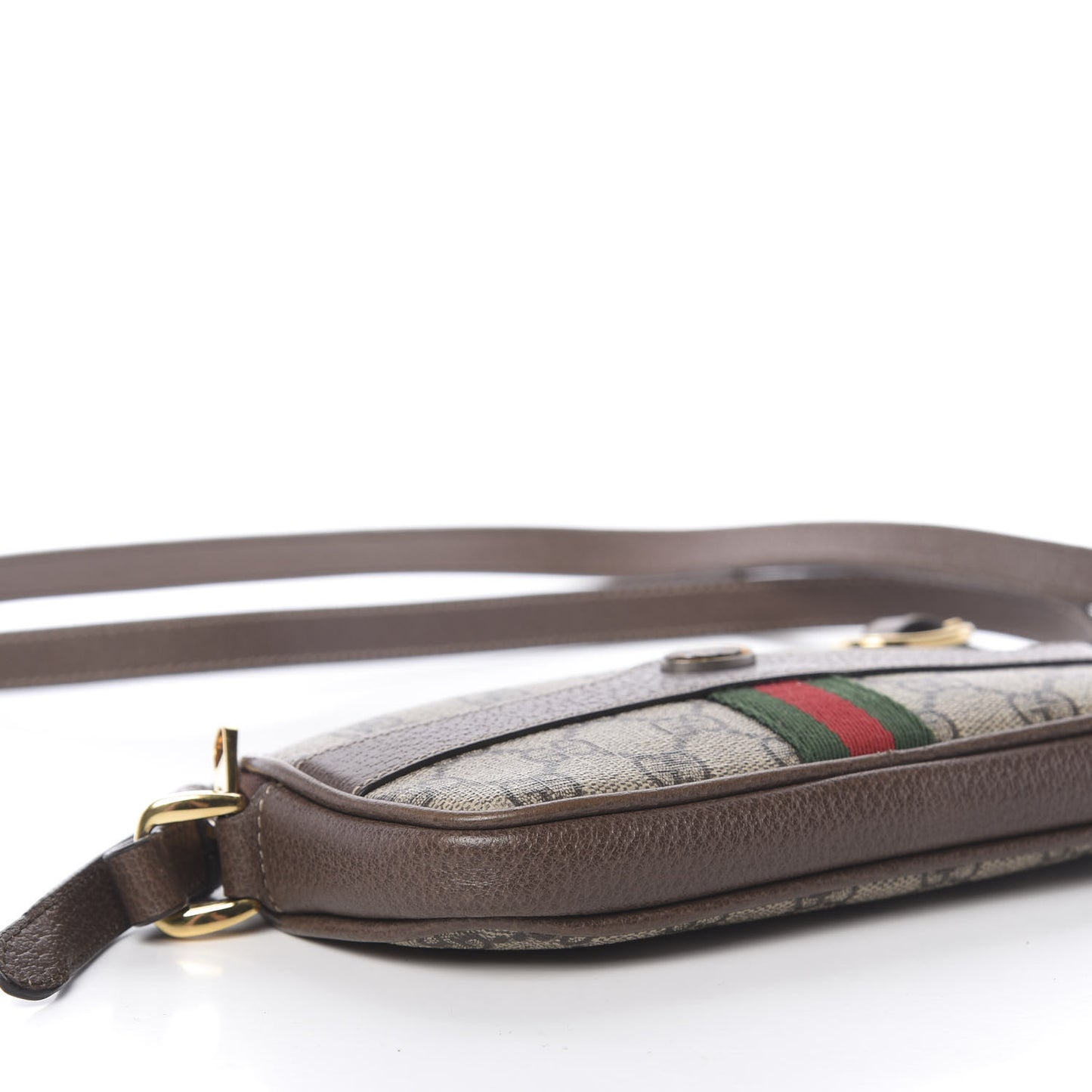 GG Supreme Monogram Web Mini Ophidia GG Bag Brown