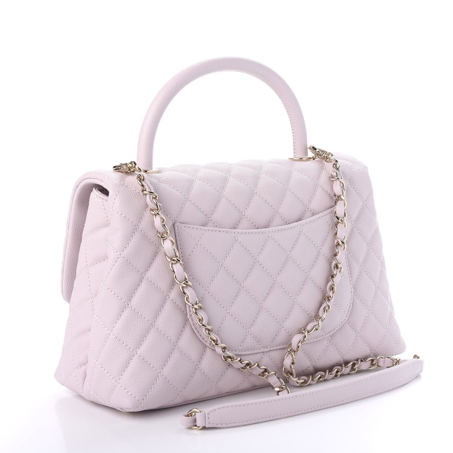 Chanel Caviar Quilted Small Coco Handle Flap Lilas Lilac 2 of 10