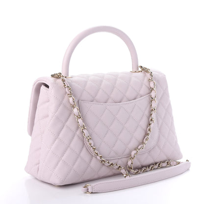 Chanel Caviar Quilted Small Coco Handle Flap Lilas Lilac 2 of 10