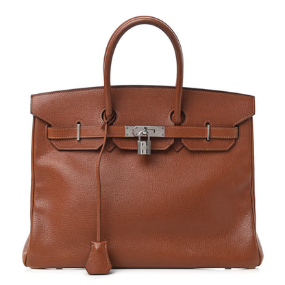 Hermes Vache Liegee Birkin 35 Noisette 1 of 17