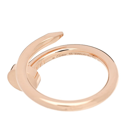 Cartier 18K Pink Gold Small Juste Un Clou Ring 55 7.25 5 of 6