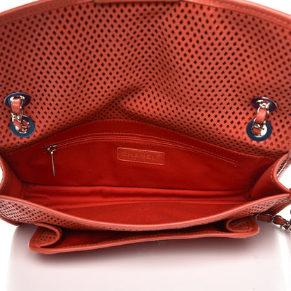Chanel Perforated Calfskin Up In The Air Flap Red 6 of 8