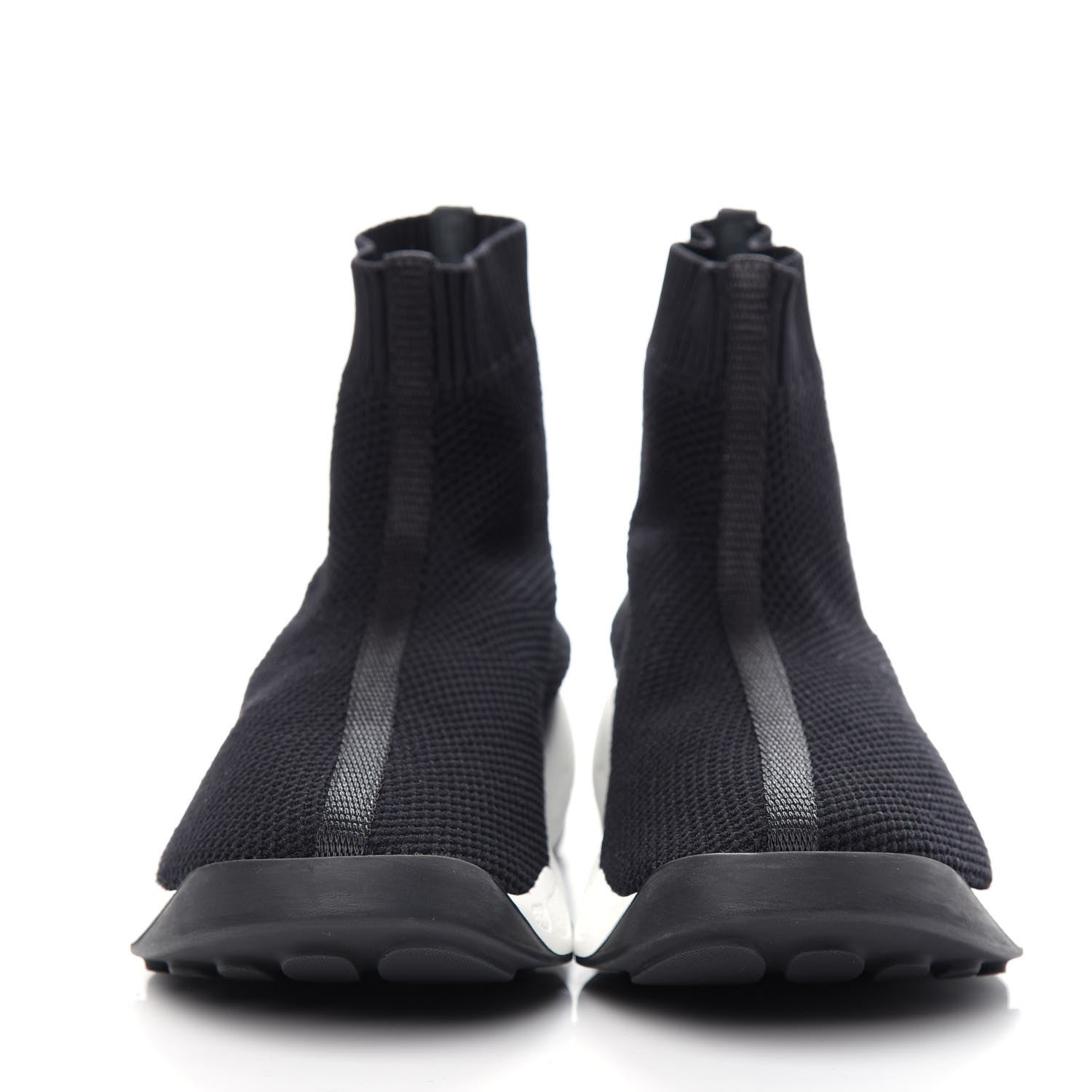 Christian Dior Technical Knit F. Two Point Zero High Top Sneakers 36 Black 2 of 9