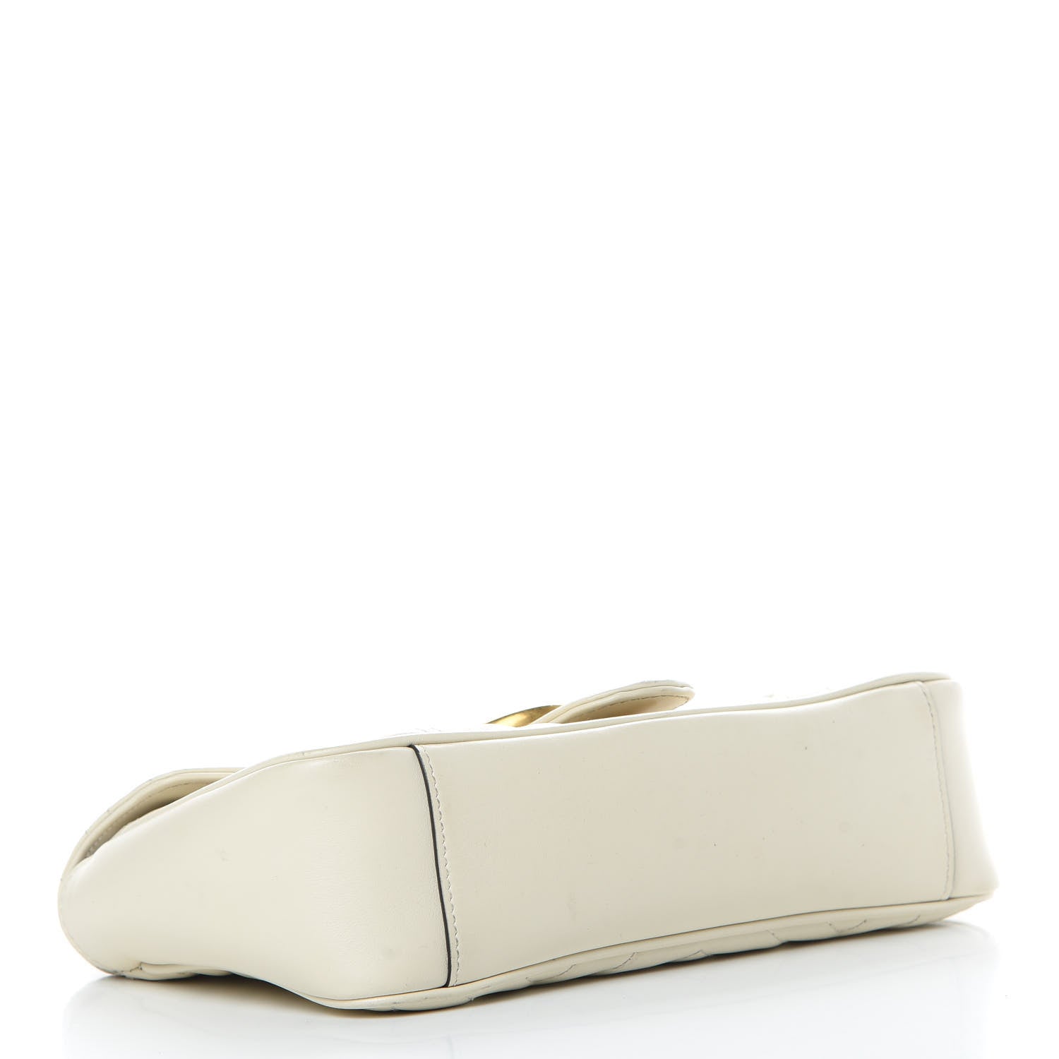 Gucci Calfskin Matelasse Small GG Marmont Shoulder Bag White 4 of 18