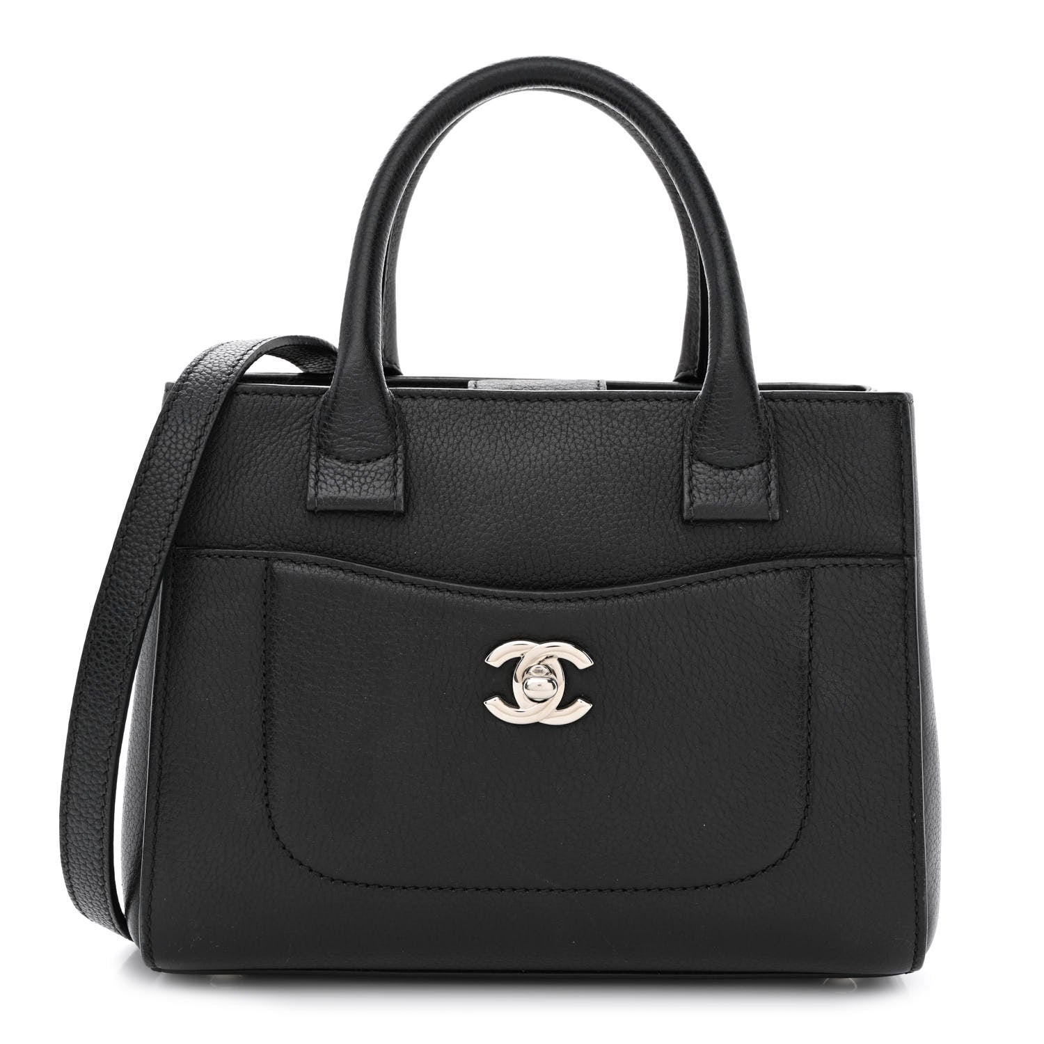 Chanel Grained Calfskin Mini Neo Executive Shopper Tote Black 1 of 12