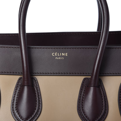 Celine Smooth Calfskin Suede Micro Tri-Color Luggage Beige 9 of 9