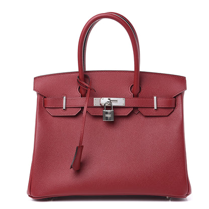 Hermes Epsom Birkin 30 Rouge Grenat 1 of 10