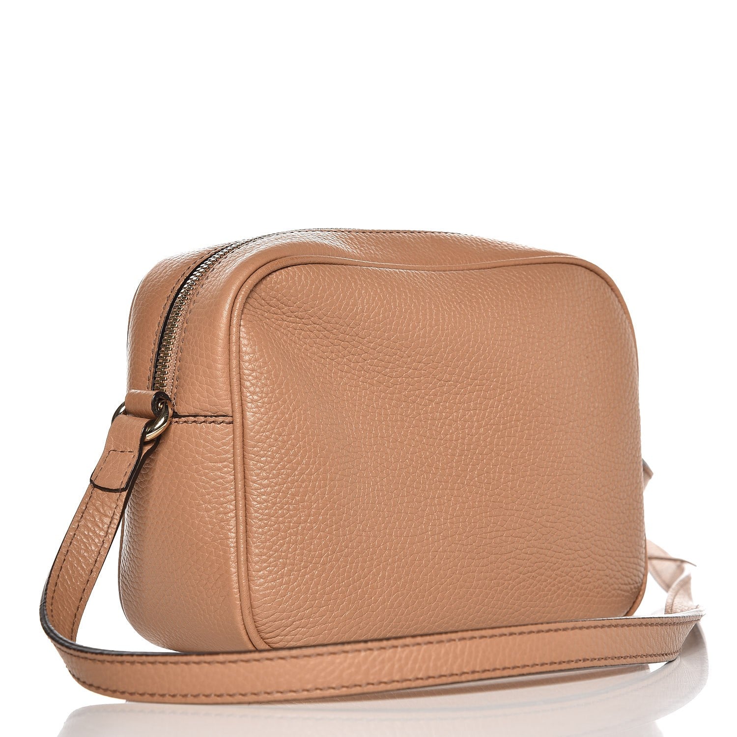 Gucci Pebbled Calfskin Small Soho Disco Bag Camelia 3 of 9