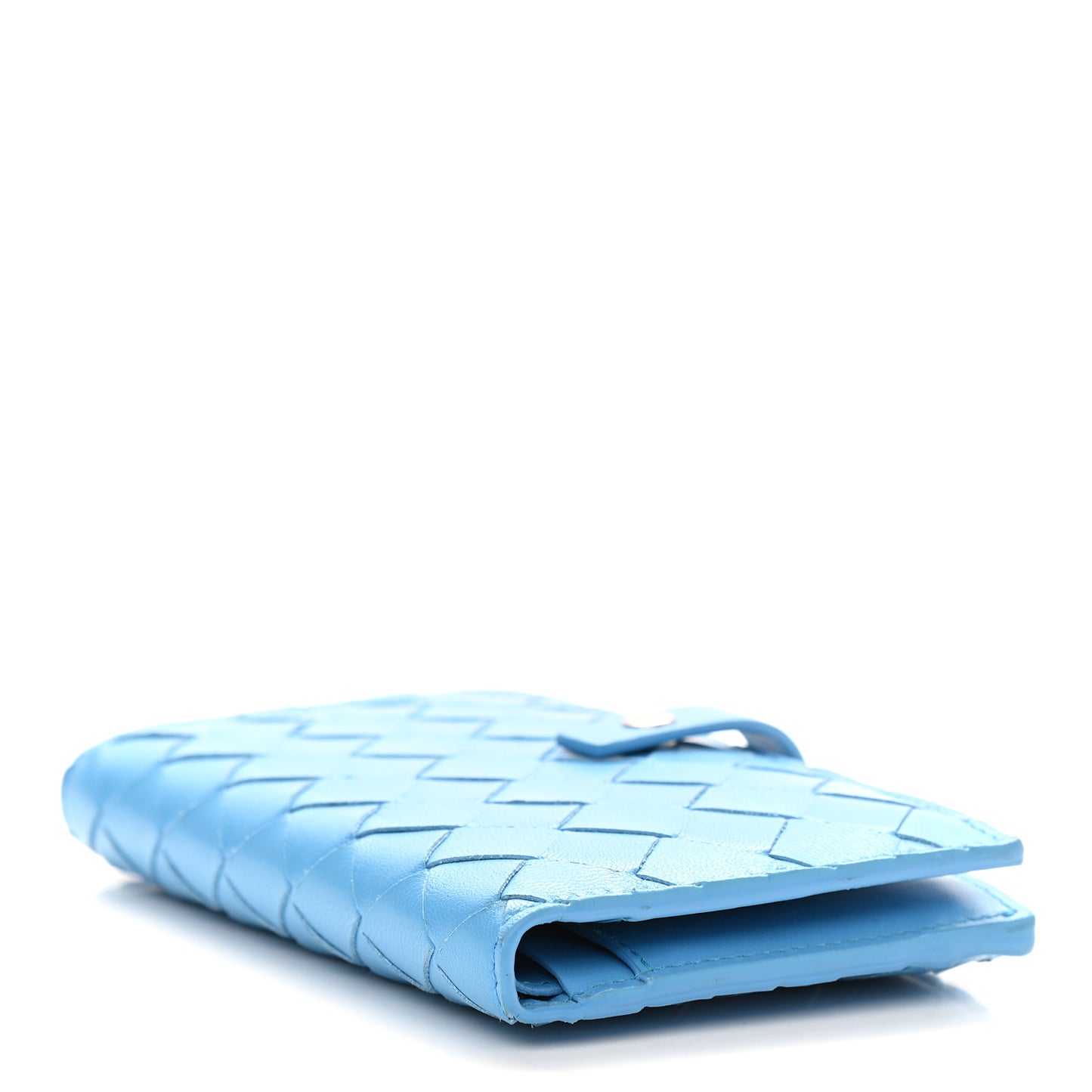 Nappa Intrecciato Bifold Zip Wallet Swimming Pool
