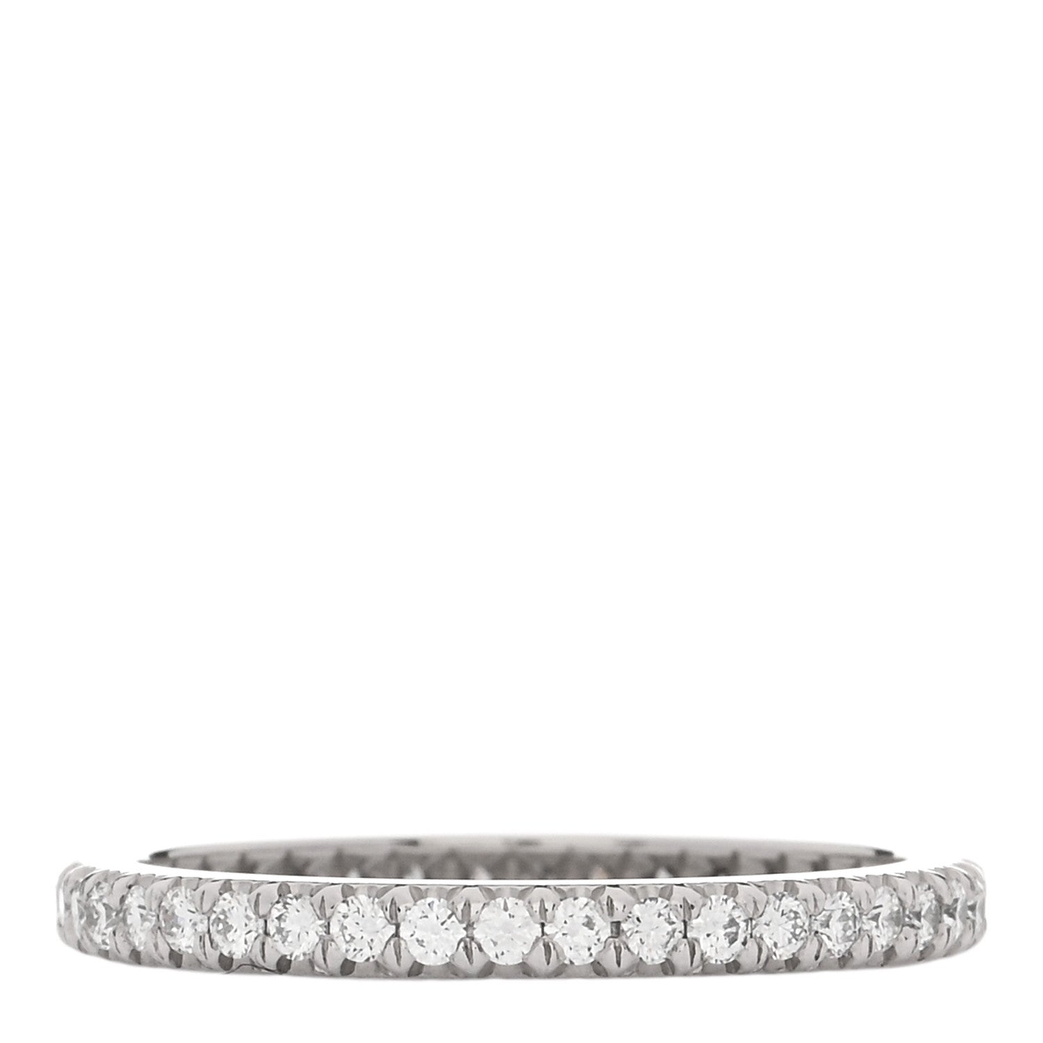 Tiffany Platinum Diamond .33ctw Soleste Eternity Band Ring 49 5 3 of 5