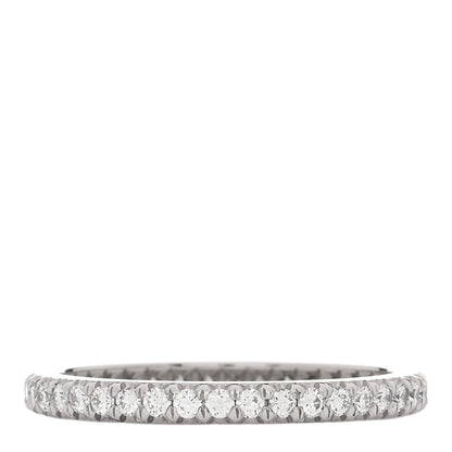 Tiffany Platinum Diamond .33ctw Soleste Eternity Band Ring 49 5 3 of 5