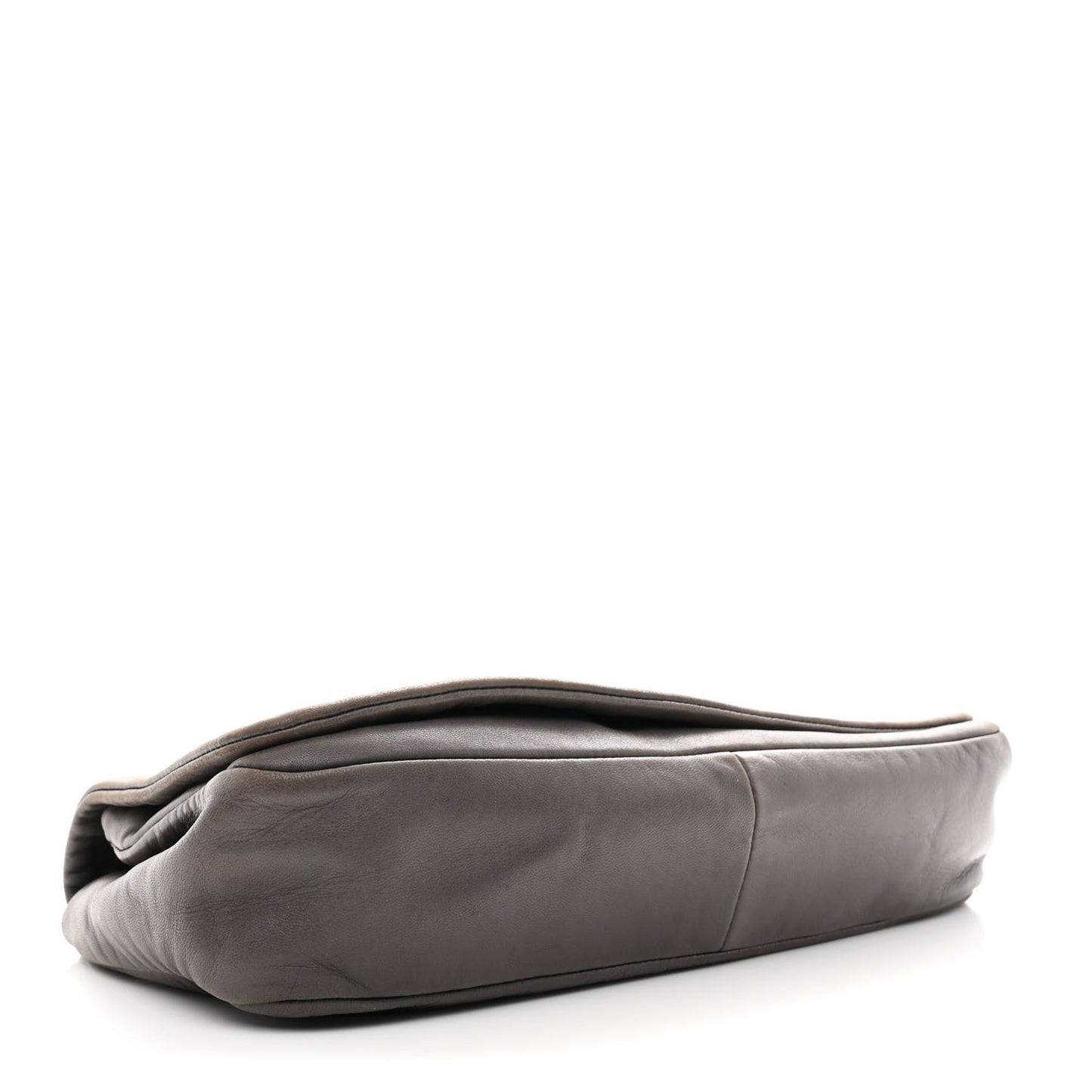 Lambskin Studded CC East West Flap Grey