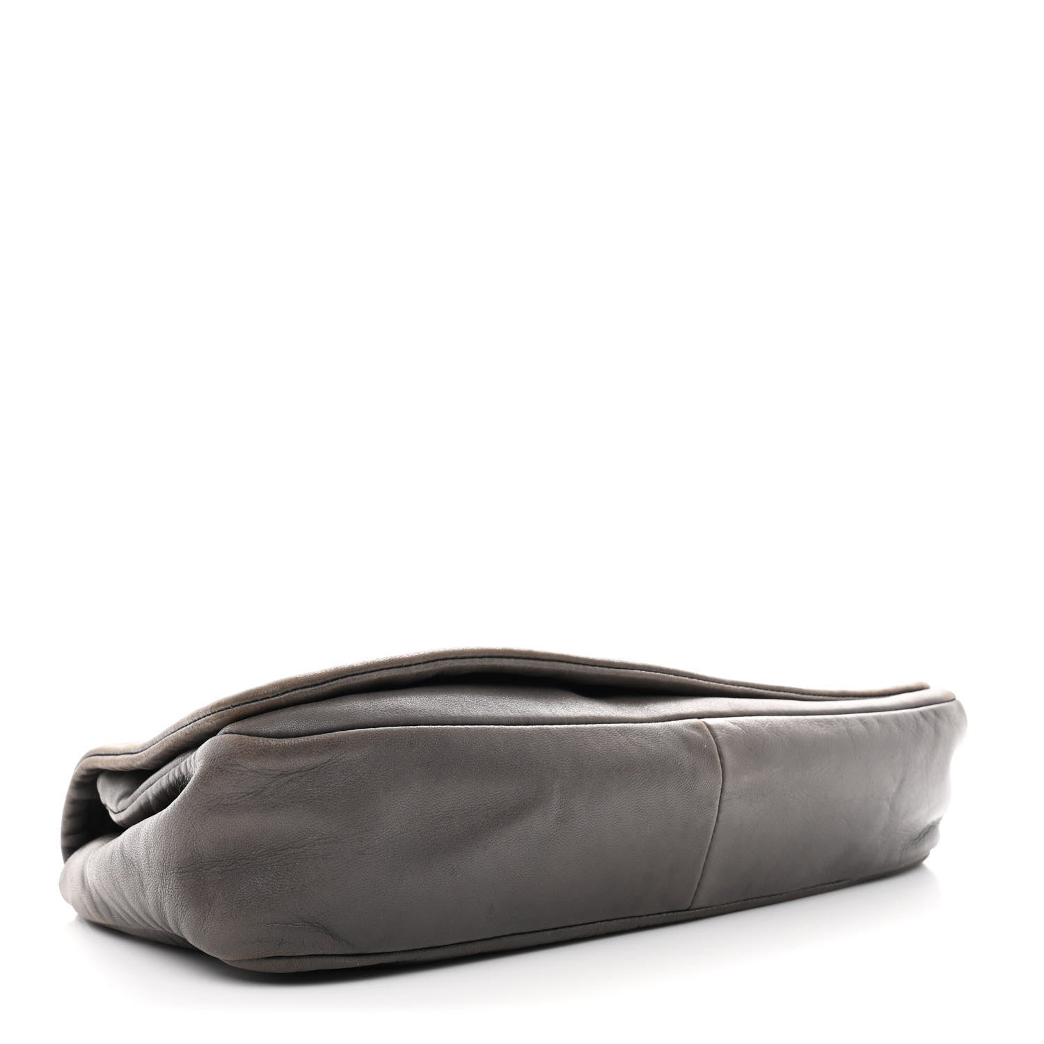 Chanel Lambskin Studded CC East West Flap Grey 4 of 11
