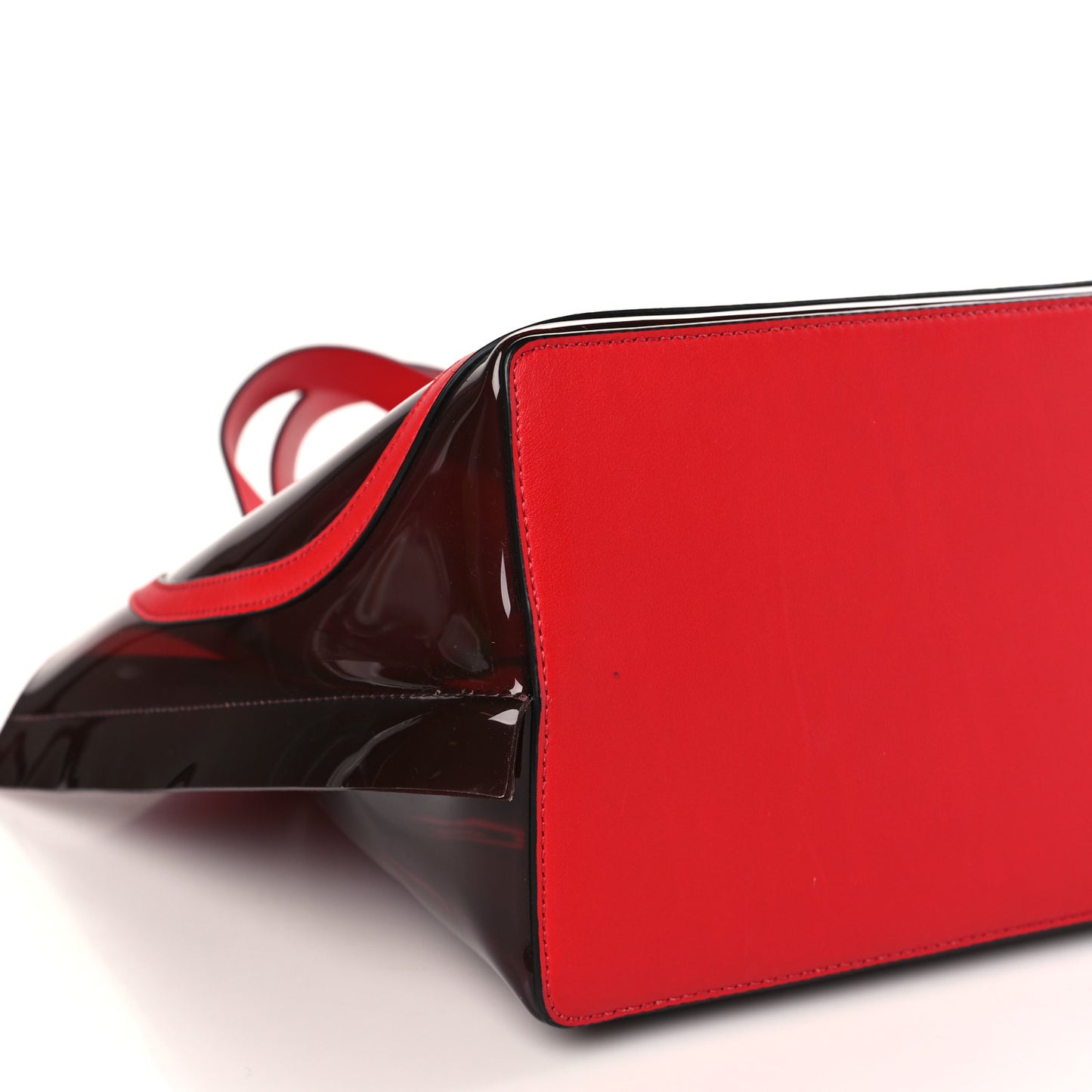 PVC Vlogo Small Escape Tote Red