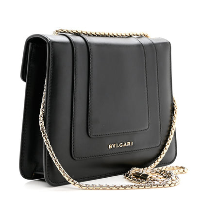 Bulgari Calfskin Serpenti Forever Crossbody Bag Black 4 of 9
