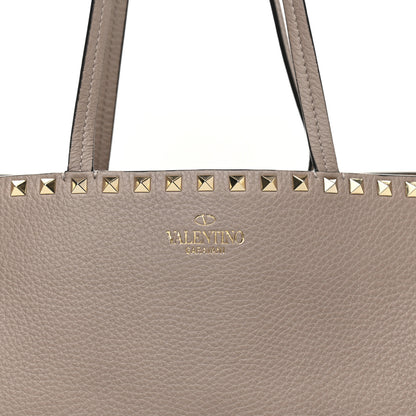 Valentino Garavani Grained Calfskin Rockstud Shoulder Tote Poudre 8 of 15