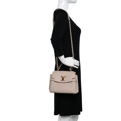Louis Vuitton Soft Calfskin Mini Lockme Ever Greige 2 of 9