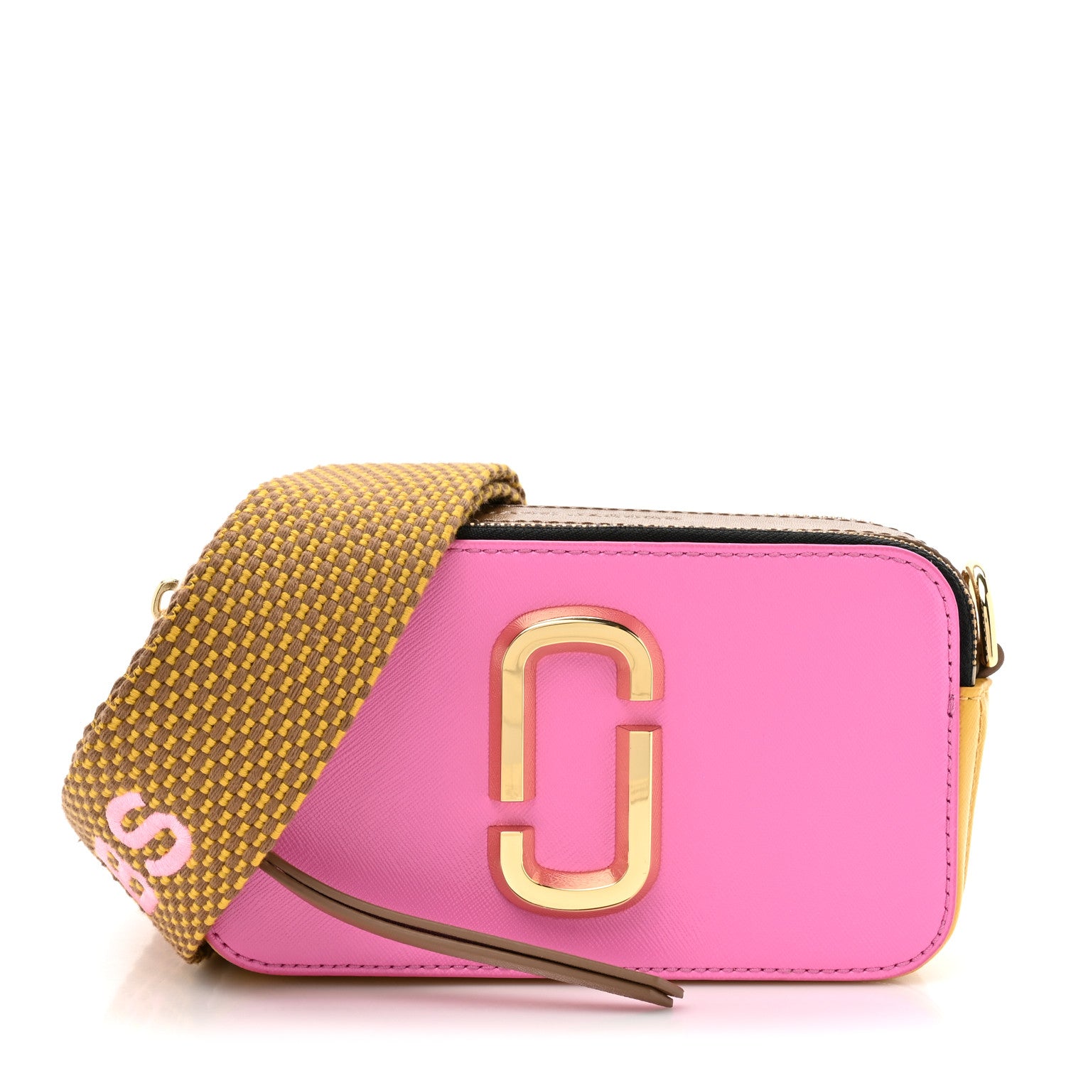 Marc Jacobs Saffiano Small Snapshot Camera Bag Pink Multicolor 1 of 9