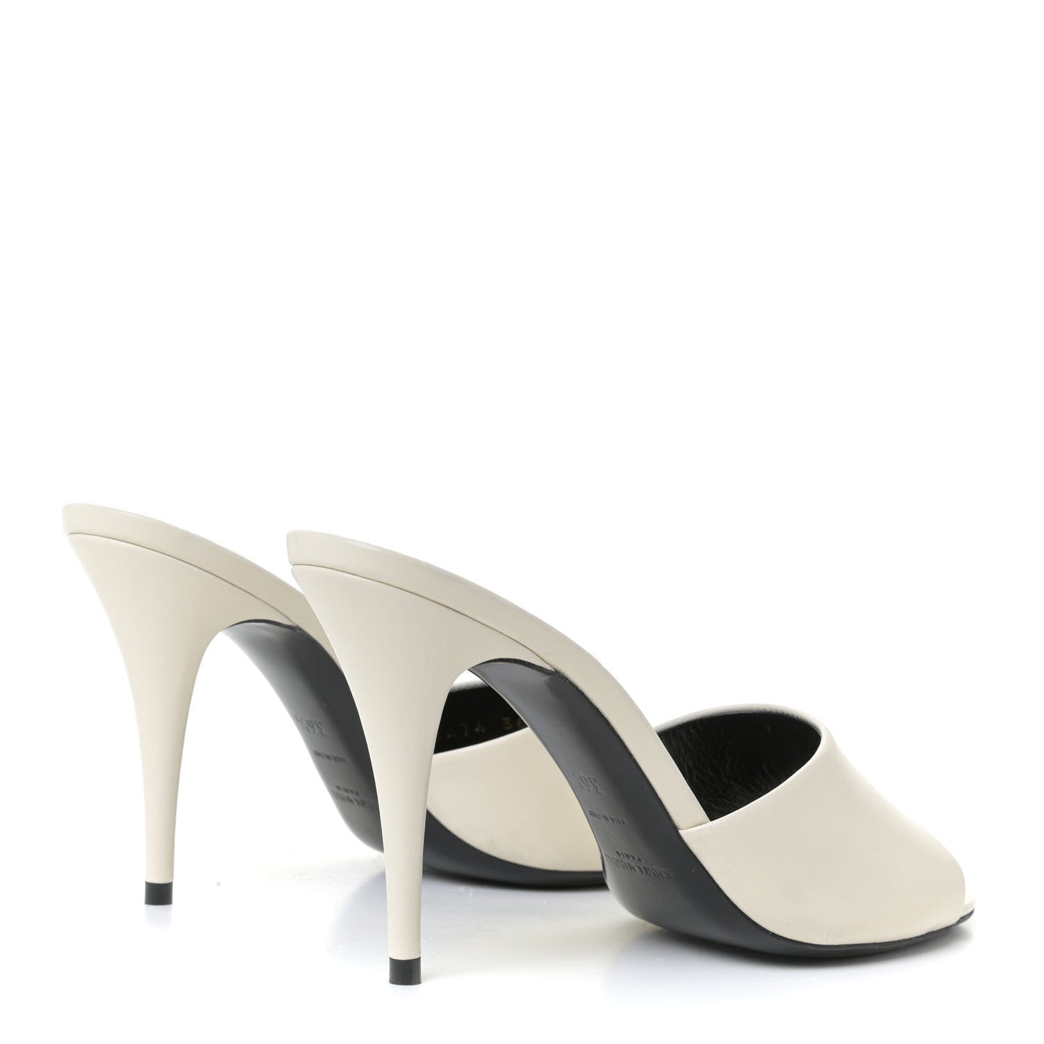 Saint Laurent Lambskin Sexy 95mm Pumps 36.5 White 3 of 10
