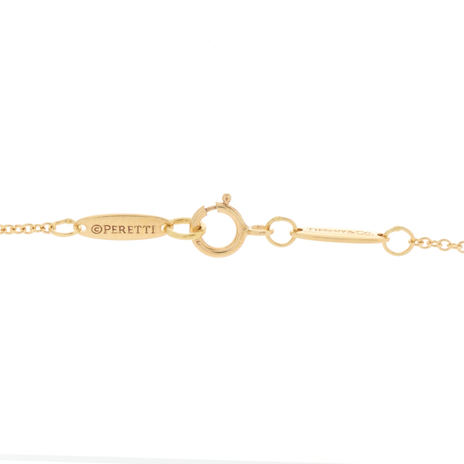 Tiffany 18K Yellow Gold Elsa Peretti Bottle Jug Pendant Necklace 6 of 9
