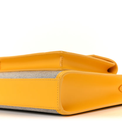 Burberry Canvas Smooth Calfskin Two Tone Mini Pocket Bag Black Deep Saffron 8 of 8