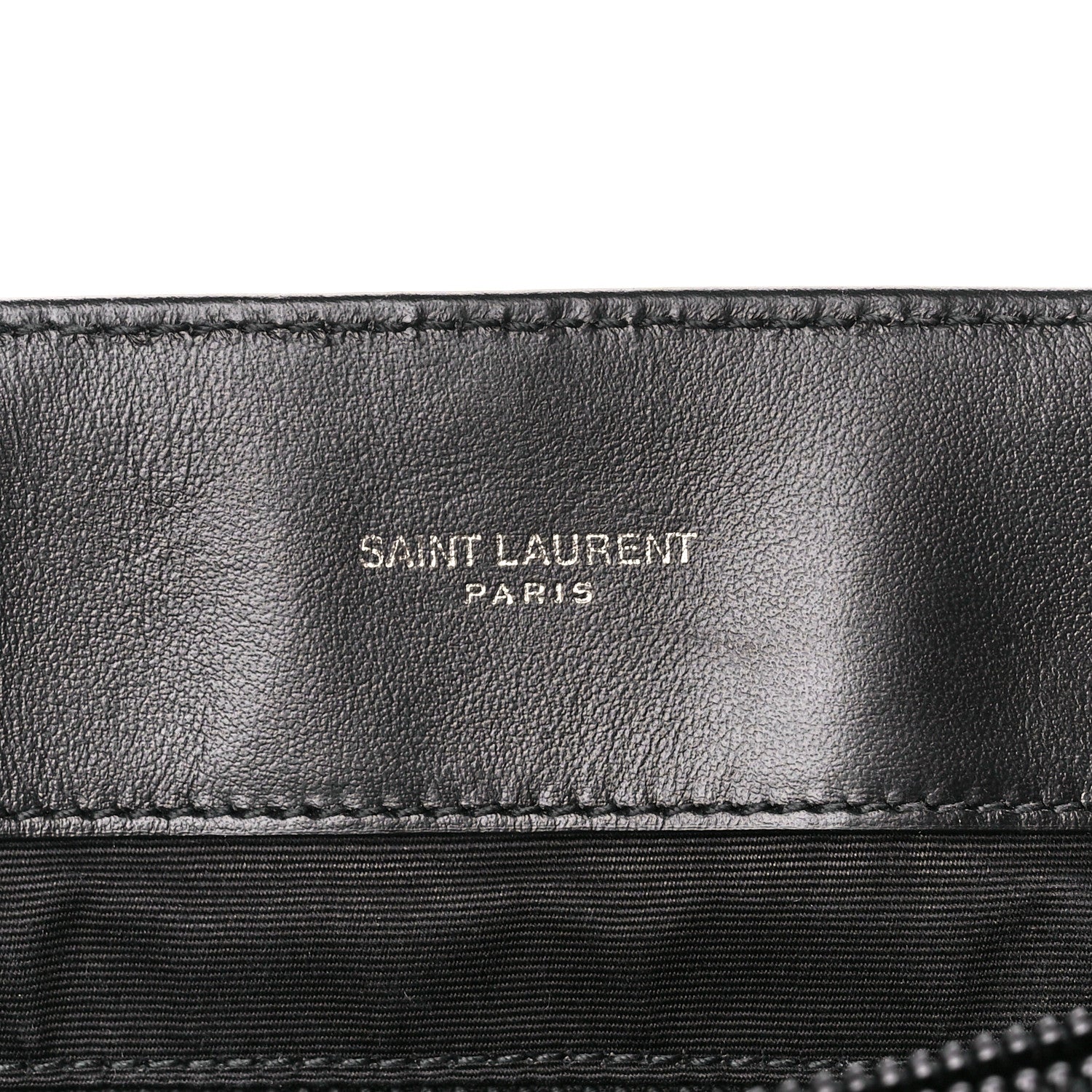 Saint Laurent Calfskin Y Quilted Monogram Monochrome Large Loulou Chain Satchel Black 6 of 12