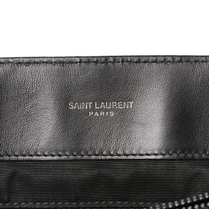 Saint Laurent Calfskin Y Quilted Monogram Monochrome Large Loulou Chain Satchel Black 6 of 12