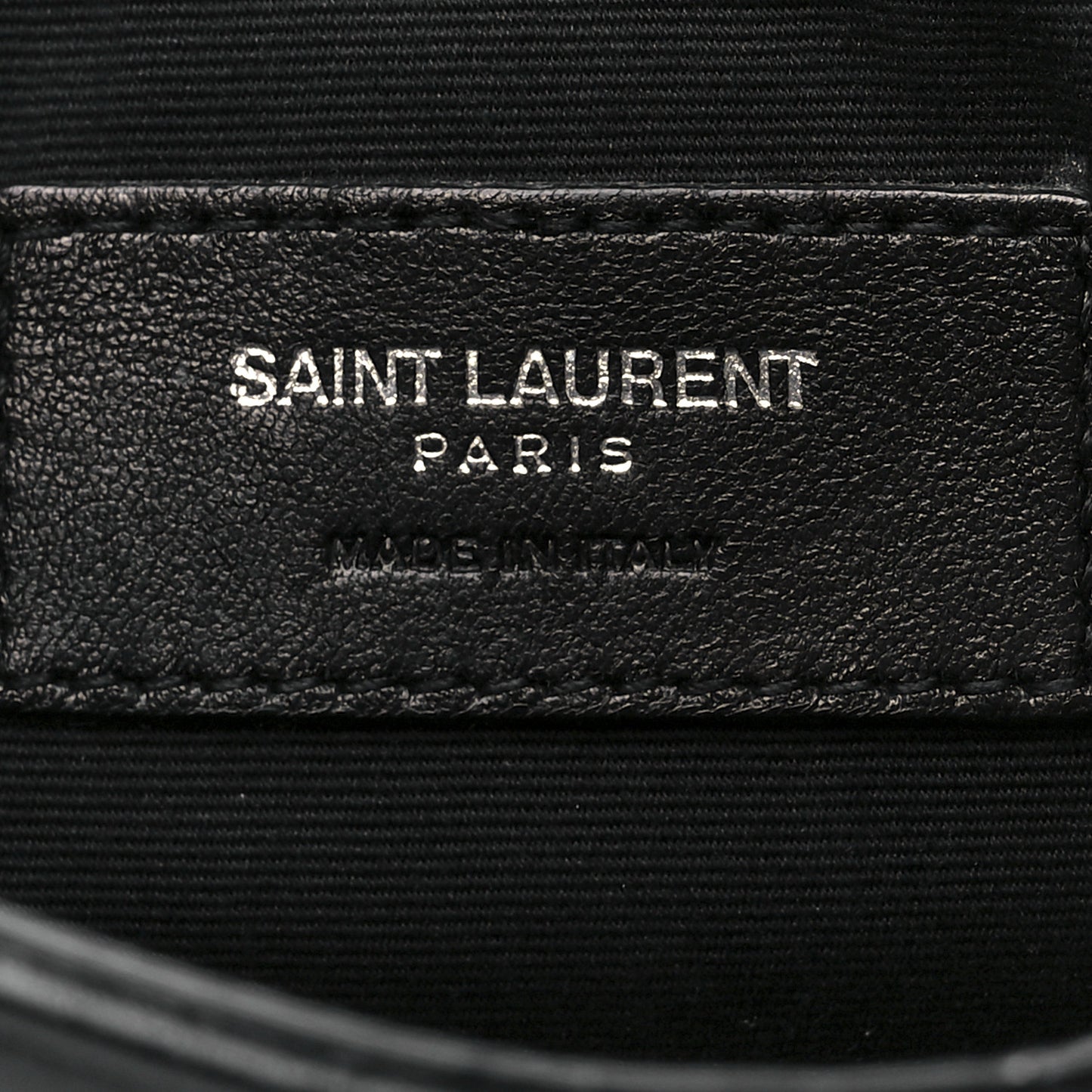 Calfskin Y Quilted Monogram Loulou Flap Bag Black