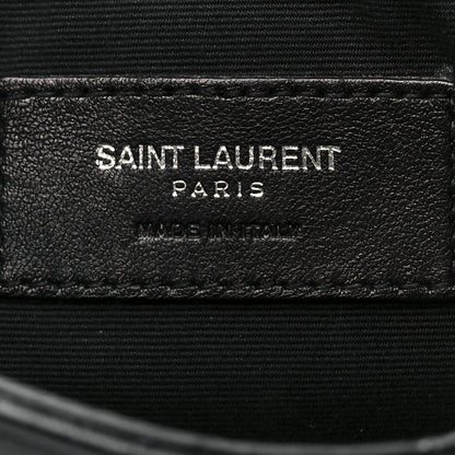 Saint Laurent Calfskin Y Quilted Monogram Loulou Flap Bag Black 7 of 14