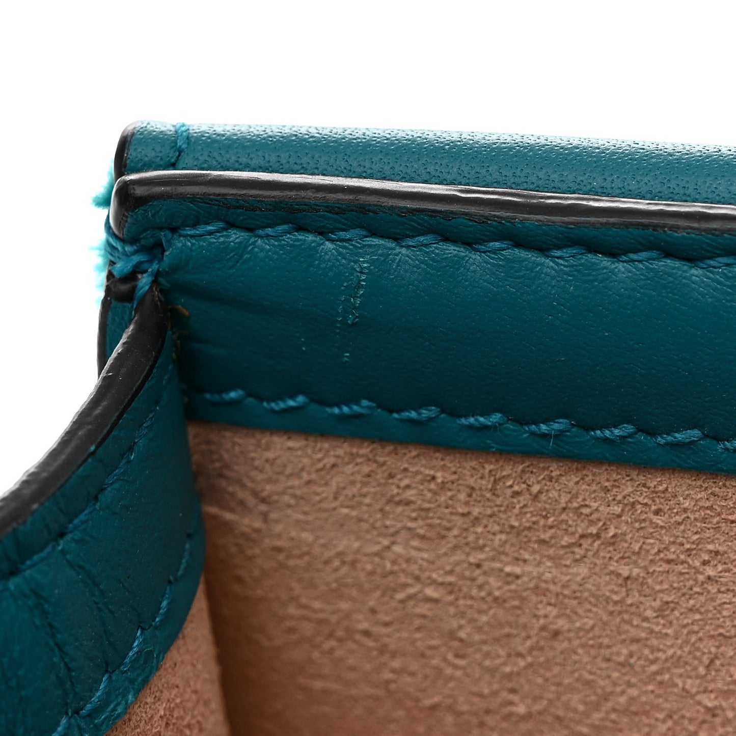Velvet Super Mini Dionysus Shoulder Bag Pavone Cyan