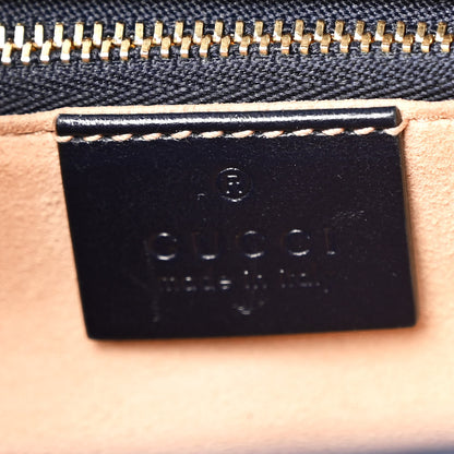 Gucci Calfskin Velvet Web Horsebit 1955 Shoulder Bag Blue 6 of 10
