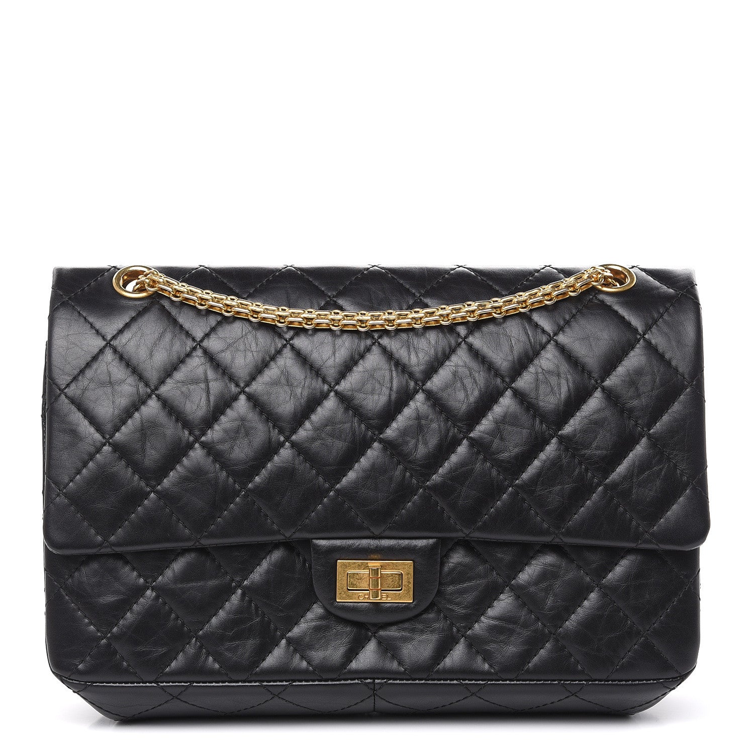 Chanel Aged Calfskin Quilted 2.55 Reissue 226 Flap Black 1 of 9