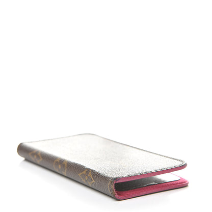 Louis Vuitton Monogram iPhone X Folio Case Rose Pop 4 of 9