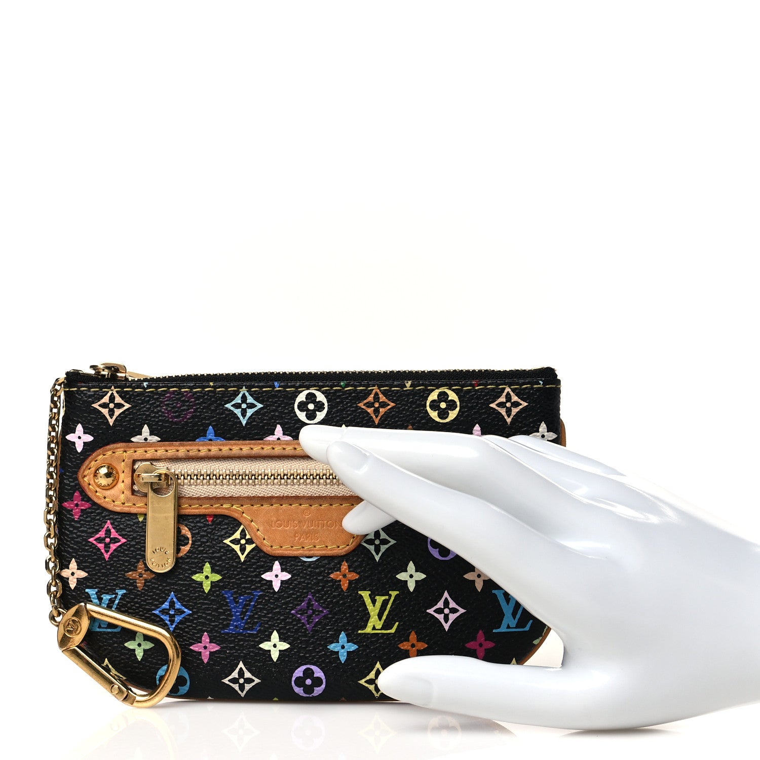 Louis Vuitton Monogram Multicolor Pochette Plate MM Black 2 of 7