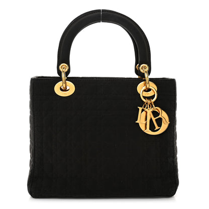 Christian Dior Nylon Cannage Medium Lady Dior Dark Brown 1 of 9