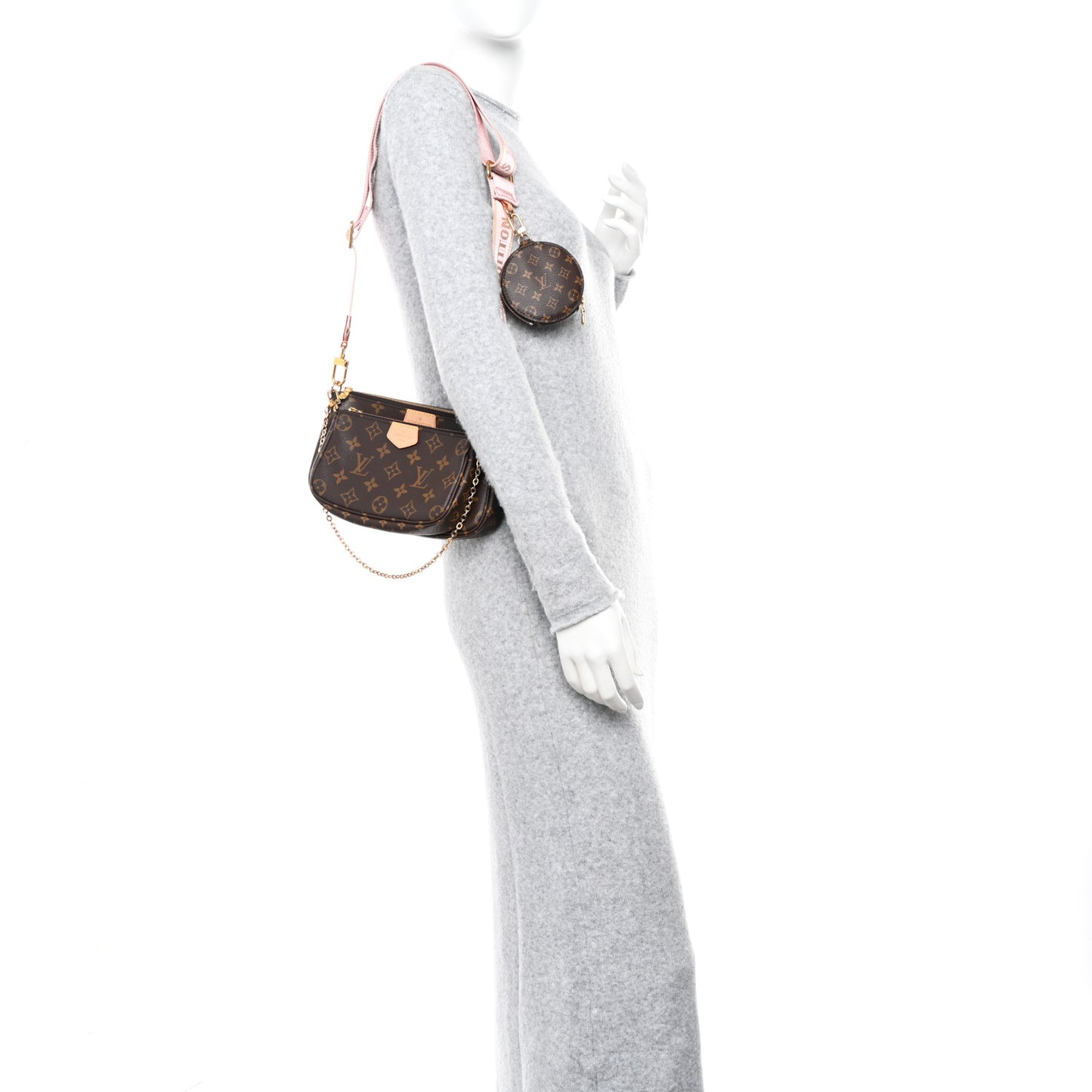 Monogram Multi Pochette Accessories Rose Clair