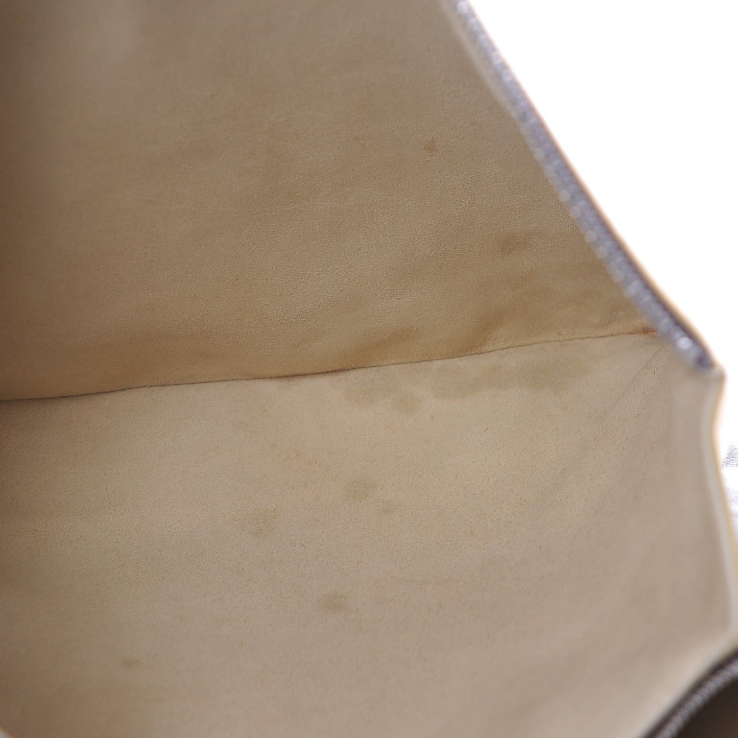 Lambskin Soft Trio Zipped Bag Vanilla