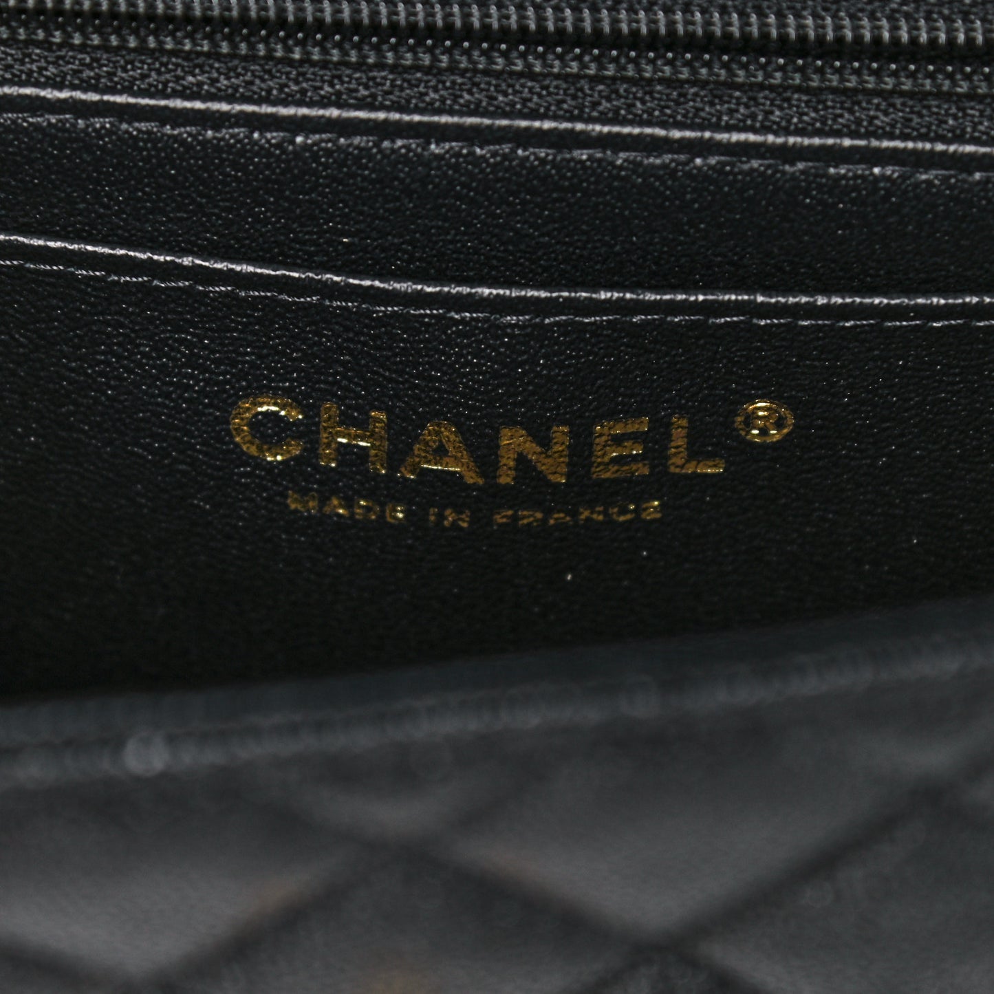 Caviar Quilted Mini Top Handle Rectangular Flap Black