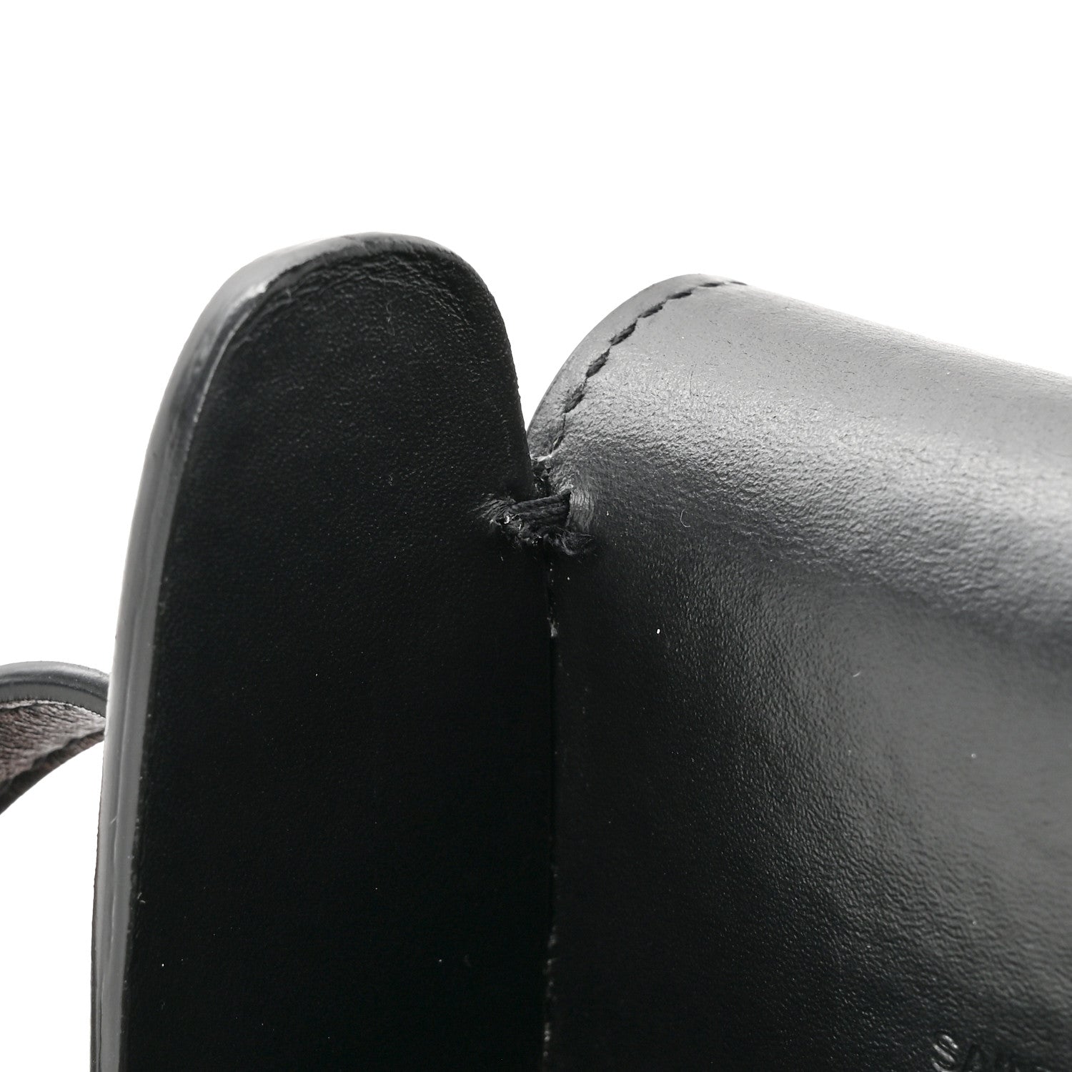 Saint Laurent Calfskin Phone Holder Crossbody Black 10 of 10