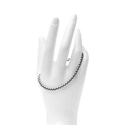 David Yurman Sterling Silver 5mm Box Chain Bracelet 2 of 4