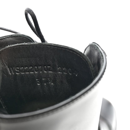 Hermes Glossed Calfskin Funk Ankle Boots 37.5 Black 8 of 8