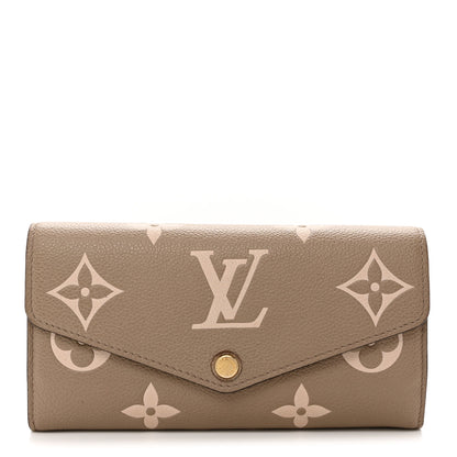 Louis Vuitton Empreinte Monogram Giant Sarah Wallet Tourterelle Creme 1 of 8