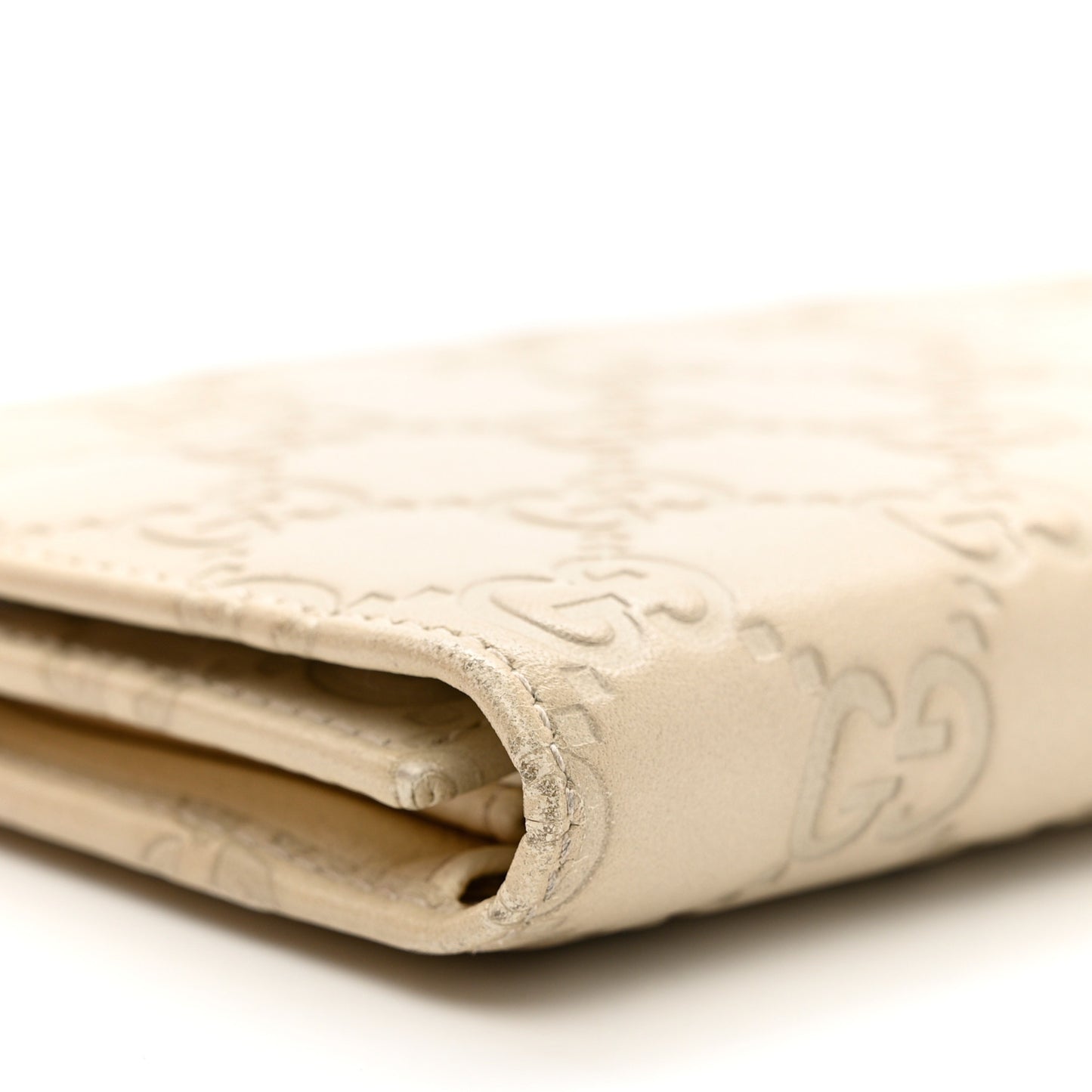 Guccissima Continental Flap Wallet Off White